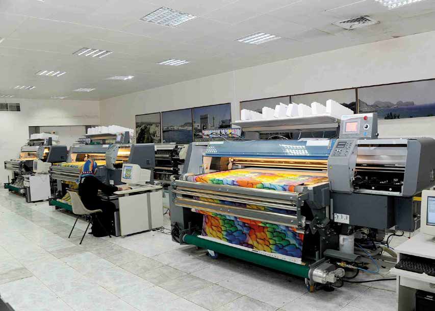 The printing facility as shown in the company profile